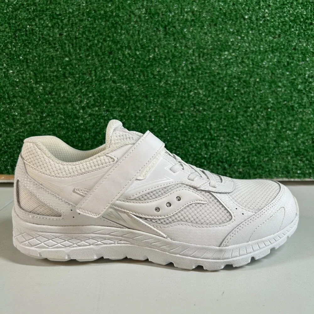 Saucony Cohesion 14 Running Shoes Kids Size 6.5W White Hook and Loop Athletic